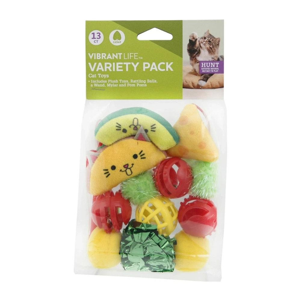 SALE ** BRAND NEW IN BAG ** 2 Pk.  Vibrant Life Cat Toy Variety Pack
